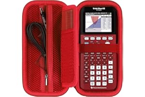 RIYADAone Hartschalen Schutzhüllen Tasche Geeignet für Texas Instruments TI-84 Plus CE/TI Nspire CX II FC/TI-84 Plus/TI-82/TI-Nspire CX II/TI-89 Titanium Grafischer Taschenrechner (Rot)