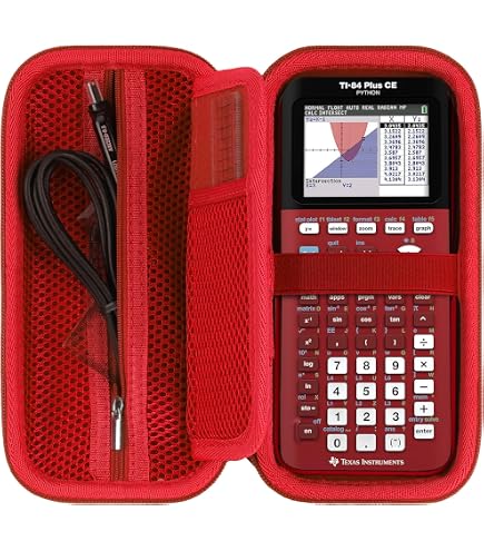 XBERSTAR Case for Texas Instruments TI-84 TI-83 Plus CE Graphing Calculators and More - Hard EVA Travel Carrying Shockproof Storage Bag (Gray XBERSTAR Case for Texas Instruments TI-84 TI-83 Plus CE Graphing Calculators and More - Hard EVA Travel Carrying Shockproof Storage Bag (Gray