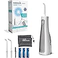 Waterpik Cordless Freedom Water Flosser, Portable and Waterproof Battery Powered Dental Plaque Removal Tool, Ideal for Travel, Small Bathrooms or In-Shower Use, White (WF-03UK010), White