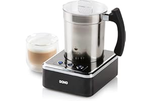 DOMO DO717MF Montalatte acciaio inox, Nero 650 W