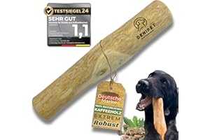FUNKY FAMILY GOODS DENIPET® Kaffeeholz für Hunde & Welpen - Kauholz für Hunde, nachhaltiges Kauspielzeug Hund, robuster Kauknochen zur Zahnpflege, Hundespielzeug und Beschäftigung, Ideal als Welpenspielzeug, Größe XL