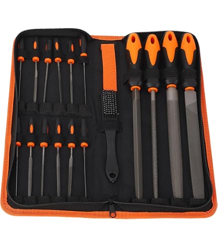 REXBETI 25Pcs Metal File Set, Premium Grade T12 Drop Hungary