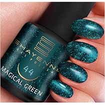 SHAYENNE UV Gel Nagellack - 109 Glitter Rose Rosa mit Glitzer 15 ...