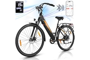 ‎VIPDRIVE Vipdrive E Bike City, Elektrofahrräder für Damen und Herren, Electric Bike mit 48V 15Ah Batterie, 3 PAS & Tempomat Modus, LCD-Display mit USB-Ladebuchse, 250W Motor & 85NM, up to 100km, 28 Zoll