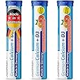 German Calcium + Vitamin D Drink Effervescent Tablets 60 Servings Orange-Grapefruit Flavour - 500 mg Calcium, 2,5 μg Vitamin D3 - T&D Pharma – Made in Germany