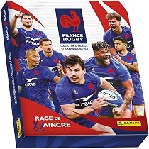 Panini Rugby Équipe De France – Rage De Vaincre Boîte 36 Pochettes – 144 Stickers + 36 Cartes – Collection Officielle
