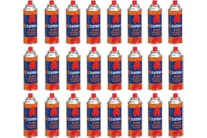 DISPAU Presenta Pack de Cartuchos de Gas Butano Recambio de Gas Propano Portable Gas Butano Tokai Compatible para Cocina Portátil, Hornillo, Soplete Soldador, Camping B-250 227gr (12, Naranja & Azul)