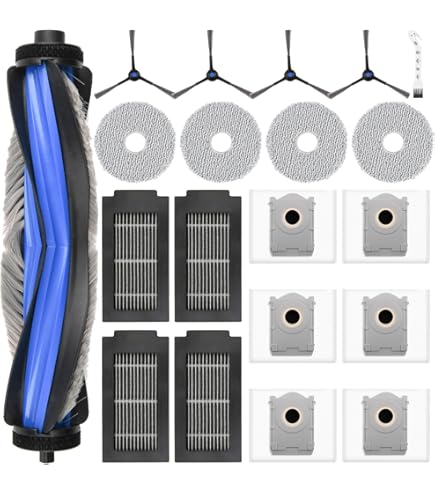 Ersatzteil-Set Für Ecovacs Deebot N30/N30 Pro OMNI – Hauptbürste, 4x Seitenbürsten, 3x Filter