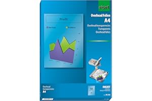 SIGEL IF210 InkJet Transparency Film, clear, coated, auto feed, 100 mic, A4, 50 sheets