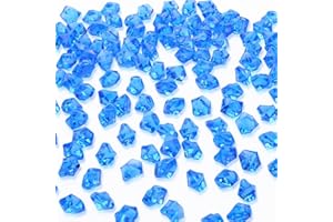 AWARDSEN 500 Stück Blau Acryl Deko Diamanten, Edelsteine für Hochzeit, Kunsthandwerke Deko, Glitzersteine, dekosteine, Party, Vasenfülle, Muggelsteine Bunt