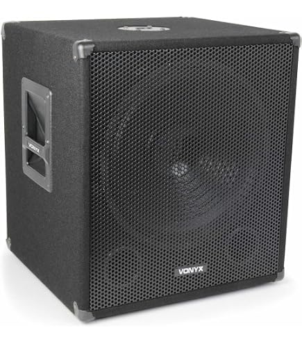Omnitronic BX-1550 – Subwoofer PA Passif 15 Pouces (38 Cm) 400W RMS, Boîtier Robuste Pour Sono Mobile