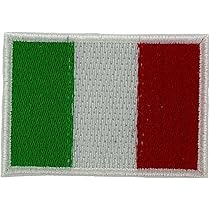Petit Drapeau Italie Thermocollant 30mm X 20mm Iron On Patch