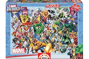 Educa - 15193 - Puzzle Classique - 1000 Collage des Héros Marvel Multicolore