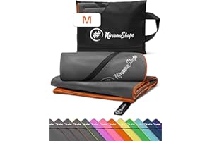 NirvanaShape Microfibra - Asciugamano da Viaggio, per Spiaggia e Fitness, M 120 x 60 cm