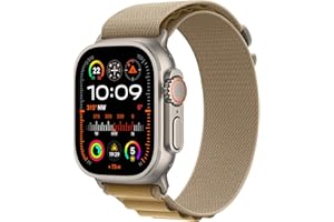 Apple Watch Ultra 2 GPS + Cellular 49 mm Smartwatch z wytrzymałą kopertą z tytanu kolor naturalny+pasek Alpine Loop kolor beż-L. Monitor fitness, superwydajna bateria, neutralność węglowa