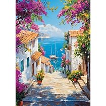 Peinture Diamant 5D Adulte - Scène Bord De Mer Japonaise, 30x40 Cm, Kit Complet Avec Diamants, Toile HD, Loisir Créatif - 4