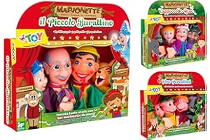 Globo Giocattoli - Burattini a mano, 4 Personaggi, 3 assortiti - W'Toy 40772