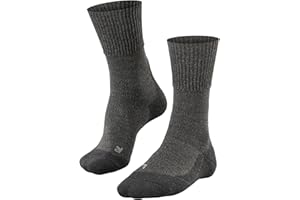 FALKE Herren TK1 Wool Wandersocken starke Polsterung Trekkingsocken antiblasen warm Thermo dick atmungsaktive schnelltrocknende klimaregulierende geruchshemmende Wolle Funktionsmaterial 1 Paar