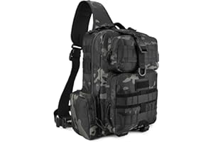 G-raphy Zaino Monospalla Uomo Militare Casuale Marsupio Sportivi Borsa a Tracolla Marsupio Uomo Sportivo Borsetta Monospalla Militare per Campeggio Escursionismo Ciclismo Viaggio Trekking