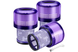VILLAPOOL V11 Filter für Dyson, 3 Stück Vakuumfilter-Ersatz kompatibel mit Dyson V11 Absolute Torque Drive Animal, V15 Detect, SV14, SV22 Akku-Staubsauger, Ersatz für #970013-02
