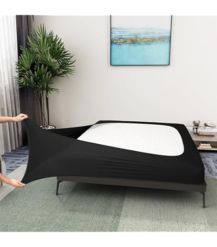 Cache-sommier Réglable Madison Park - 15,2 X 699,4 Cm + Chute 66 Cm - Blanc - Infroissable