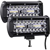 Kraumi LED Work Light Car Spotlights 12 V 7 Inch 300 W Tractor LED Headlights 27,000 LM 6000 K IP67 Waterproof Off-Road LED W