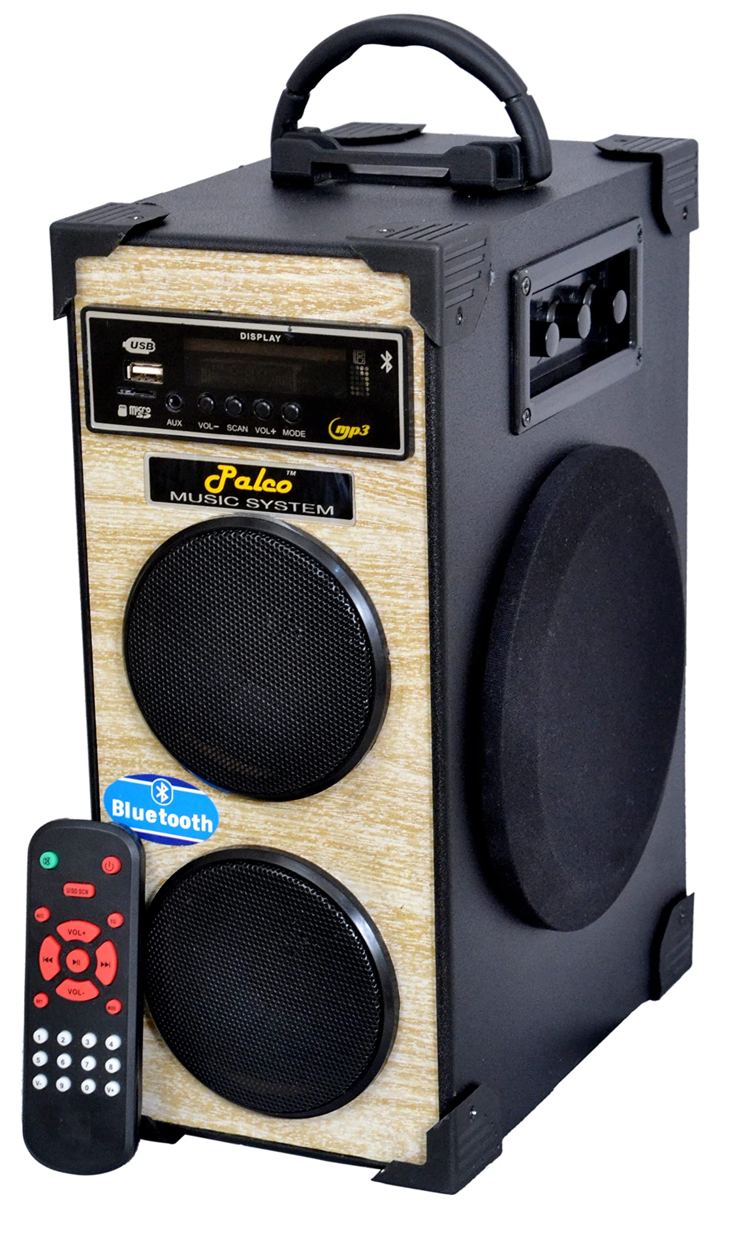 PALCO SOUND SYSTEM M1800 30 Watt Floor Standing Tower Speaker with Bluetooth, FM, USB, ECHO,AUX 30 W Bluetooth Tower Speaker (Multicolor, 2.0 Channel)