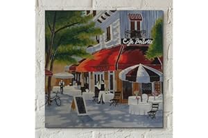 Fiesta Studios 'Cafe Berlotti' by Brent Heighton, 12x12 inches Decorative Ceramic Tile