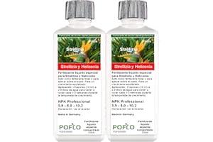 POFLO Fertilizante líquido prémium de la línea profesional para Strelitzia y Heliconia (500ml)
