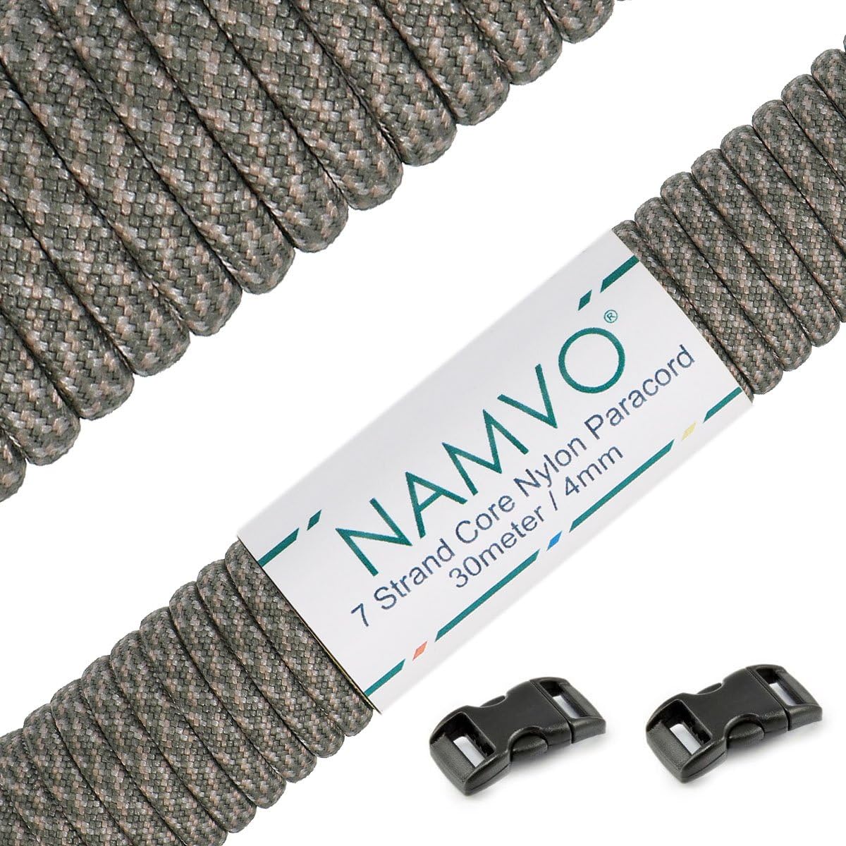 Namvo 550 Paracord Mil Spec Type III 7 Strand Parachute Cord Total Length 100ft/30 Meters Spots/Stripes/Camouflage