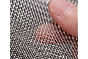 IBOWZ Rostfritt stål vävt trådnät rostfritt stål nät 40 nät metall vävt trådnät filter skärmplåt mycket robust för hem, kök, trädgård, flygtegel, ventiler