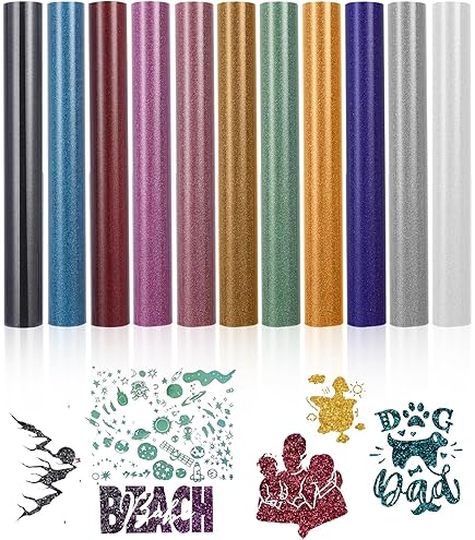 Vinile Adesivo Per Plotter - 20 Fogli 30.5x20cm, Multicolore, Per Decorazioni Fai Da Te - Foto 12