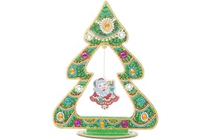 Goldyida Albero di Natale Pittura Diamante Pittura Diamante Natale DIY Diamond Painting Natale 5D Diamond Painting Kit Decorazione Natalizia Kit per Pittura con Diamanti per Decorazioni (E)