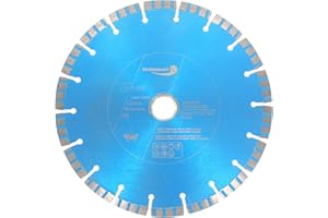 PRODIAMANT Diamentowa tarcza do cięcia laserowego 250 mm x 30 z pierścieniem 25,4 mm beton żelbetowy kamień i cegła diamentowe segmenty turbo spawane laserowo