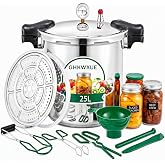 Pressure Cooker 2 in 1 25L Pressure Canner Cooker for Preserving and Food | Pressure Canners for Canning, Built-in Deluxe Dig