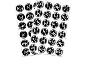 JOYEASE 48 Adventskalender Zahlen Aufkleber mit Rechenaufgaben - Weihnachten Adventskalender Aufkleber 1-24 - 4cm Zahlenaufkleber zum Basteln und Dekorieren