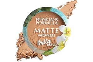 Physicians Formula, Matte Monoi Butter Bronzer, Bronceador Mate con Textura Cremosa y Suave con Manteca de Monoi y Murumuru para un Efecto Duradero, Resistente al Agua, Vegano, Matte Bronzer