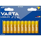 VARTA Longlife AA Alkalin kalem pil 10'lu paket
