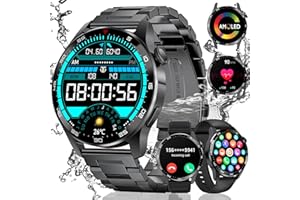 LIGE AMOLED smartwatch męski 1,43" z funkcją telefonu, zegarek fitness 100 + tryby sportowe / 5 ATM, wojskowy smartwatch kompatybilny z systemem iOS Android 400 mAh bateria 2024