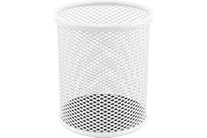 LEVIATAN Metal Pen Holder Multifunctional Diameter 91 mm Cup for Ballpoint Pen Pearl Colours