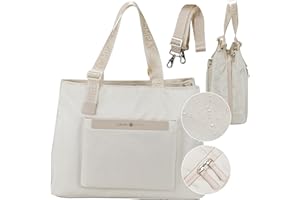 LEBENSKOMPASS Umhängetasche Damen Everyday Bag NOIR - Multifunktionale Shopper Tasche, Schultertasche mit Laptopfach - wasserabweisend & abwaschbar - recyceltes Material - 11 Liter