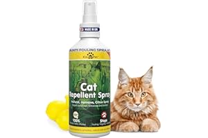 KinderPet® Eco Cat Repellent Anti Fouling Spray Stop Cats Deterrent Stops Fouling Digging Scratching Christmas Tree Stop Cat Natural Humane Citrus Spray 250ml