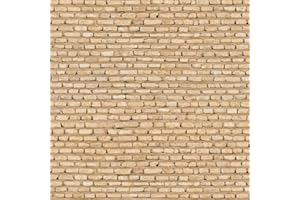 MyTinyWorld Pack of 5 Dolls House Straight Course Regular Stone Block Paper Sheets