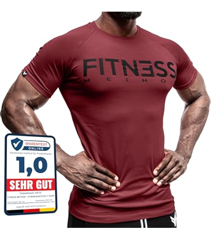 GYMVIA Muskel-Shirt Herren - Slim Fit Sportshirt Für Training