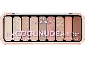 ‎ESSENCE COSMETICS essence the NUDE edition eyeshadow palette, Lidschatten, Nr. 10, Nude, 9 Nude-Töne, langanhaltend, natürlich, vegan, ohne Mikroplastikpartikel, Nanopartikel frei, ohne Parfüm, 1er Pack (10g)