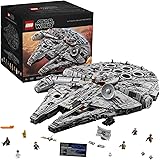 LEGO Star Wars Millennium Falcon, Modellino Esclusivo da Costruire da Collezione con Minifigure Ian, Leia, Chewbecca, C-3PO, 
