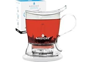 GROSCHE Aberdeen Tea Steeper, Teapot, Tea Maker, and Infuser - BPA Free & Food Safe Tritan(525 ml)