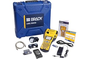 Brady M410 Kit Stampante Portatile per Etichette - Dispositivo di Etichettatura Industriale in Ambienti Difficili - incl. Custodia, Cavo per EU e 1 Cartuccia di Etichette - Sostituisce BMP41