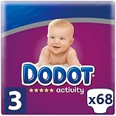 Dodot Activity Diapers Size 3 - 68 Nappies, 6 - 10 kg