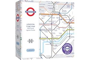 Gibsons London Underground Tube Map 1000 Piece Jigsaw Puzzle for Adults – Official TFL Licensed Design – Includes Handy Poster – Premium British Puzzle Made in the UK